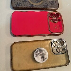 Stylish Pink and Gold Phone Case